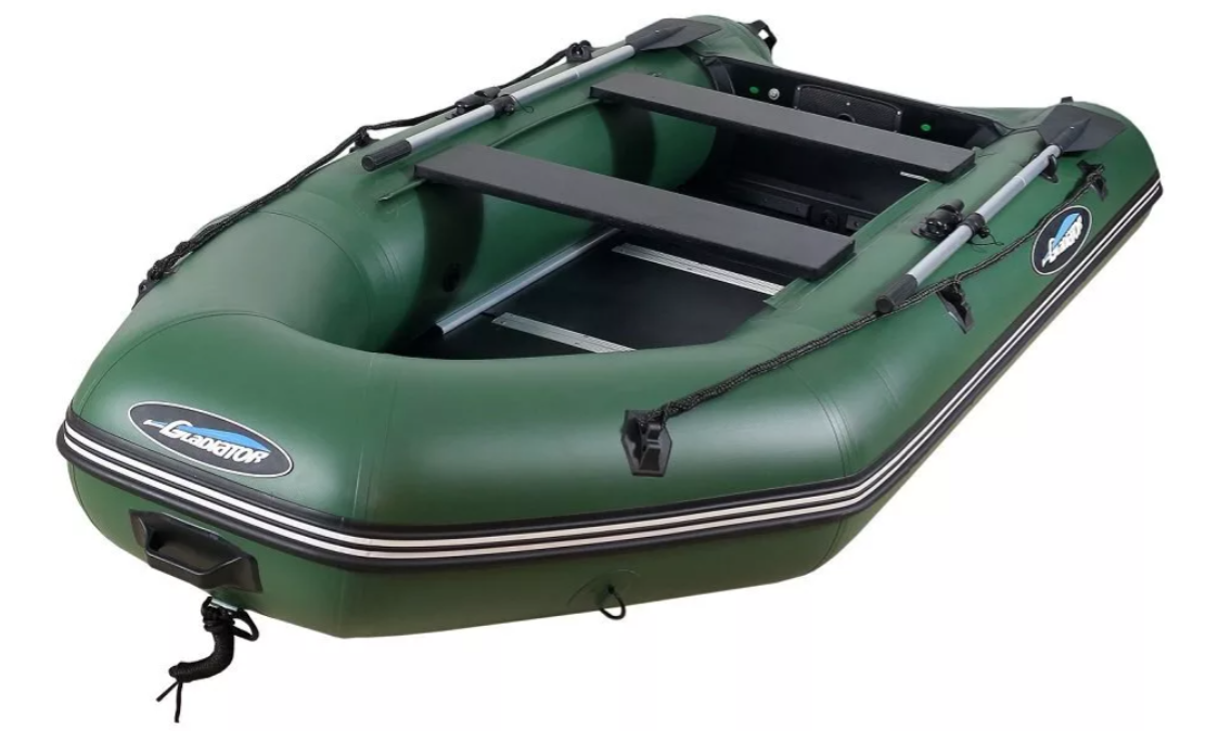 МОТОРНО-ГРЕБНАЯ ЛОДКА ПВХ GLADIATOR А 340 ТК С ФАНЕРНЫМ ПОЛОМ в Самаре