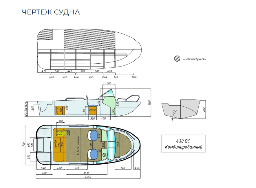 Комбинированный катер Wyatboat-430 DC в Самаре Комбинированный катер Wyatboat-430 DC в Самаре