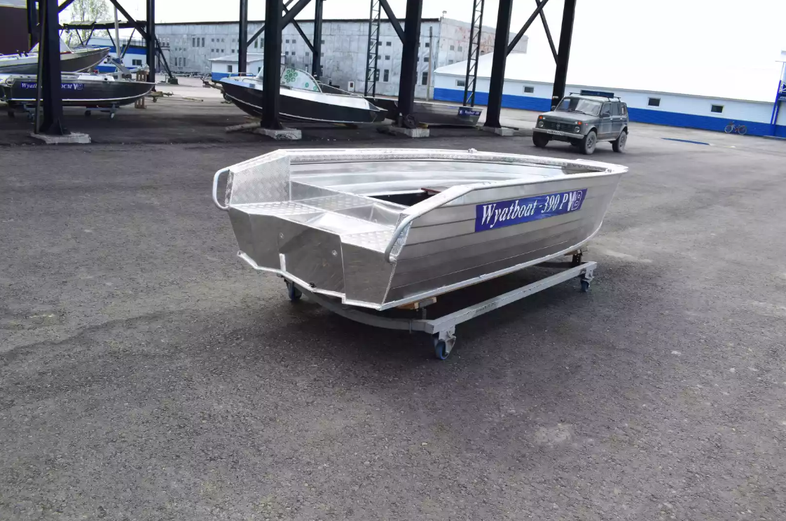 Алюминиевая лодка Wyatboat-390Р Увеличенный борт в Самаре