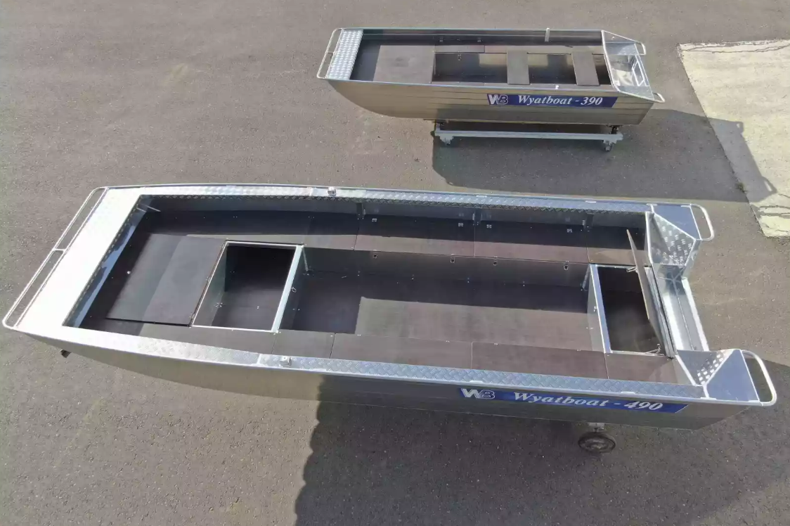 Алюминиевая лодка Wyatboat-490 Jonboat в Самаре