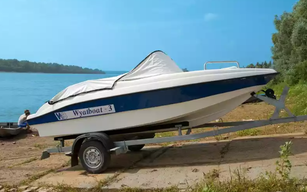 Стеклопластиковый катер Wyatboat-3 (c рундуками) в Самаре Стеклопластиковый катер Wyatboat-3 (c рундуками) в Самаре