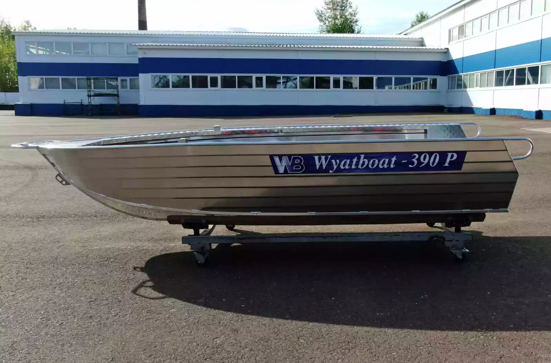 Алюминиевая лодка Wyatboat-390РМ увеличенный борт в Самаре