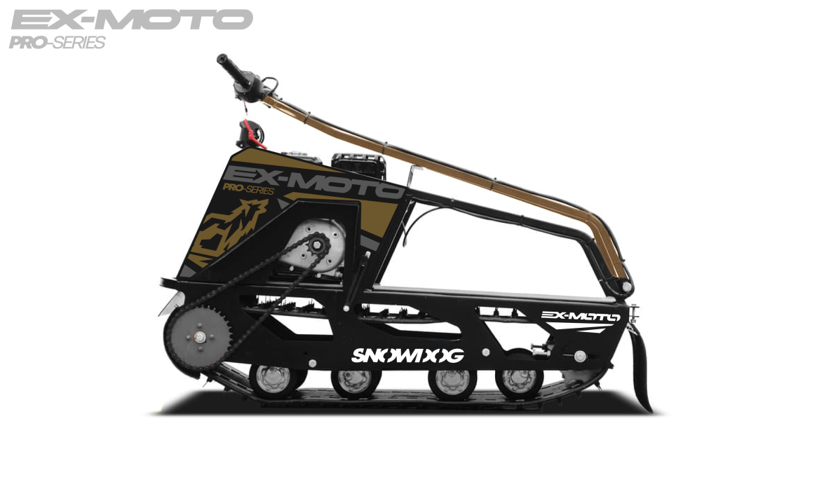 Мотобуксировщик EX-MOTO SNOWDOG S380 8л.с. в Самаре