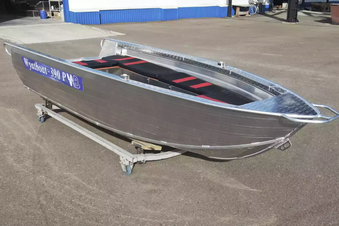 Алюминиевая лодка Wyatboat-390РМ увеличенный борт в Самаре