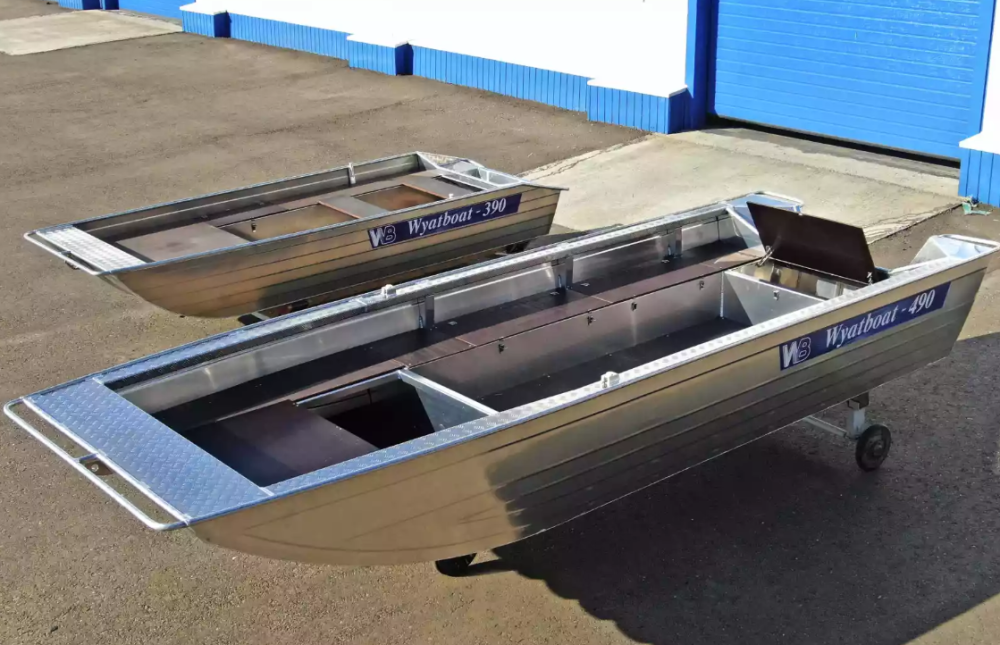 Алюминиевая лодка Wyatboat-490 Jonboat в Самаре