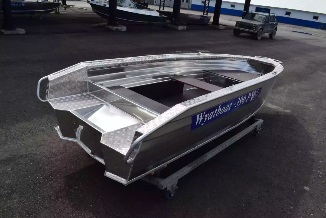 Алюминиевая лодка Wyatboat-390Р Увеличенный борт в Самаре
