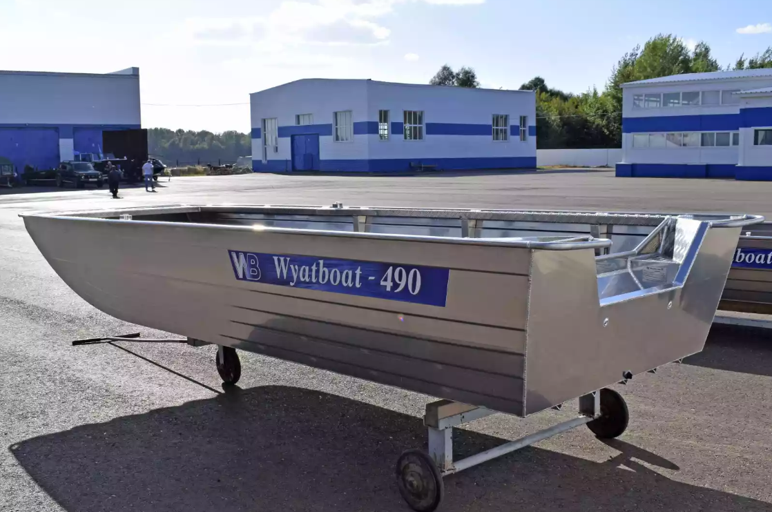 Алюминиевая лодка Wyatboat-490 Jonboat в Самаре