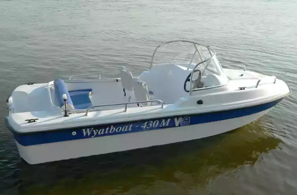 Стеклопластиковый катер Wyatboat-430 M (тримаран) в Самаре Стеклопластиковый катер Wyatboat-430 M (тримаран) в Самаре