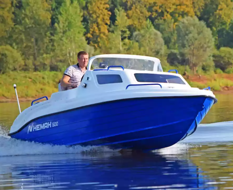 Комбинированный катер Neman-500 с каютой в Самаре Комбинированный катер Neman-500 с каютой в Самаре