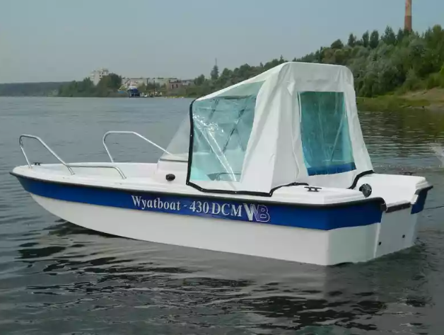 Стеклопластиковый катер Wyatboat-430 DCM (тримаран) в Самаре Стеклопластиковый катер Wyatboat-430 DCM (тримаран) в Самаре