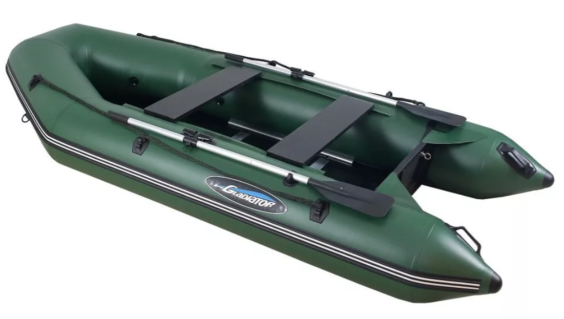 МОТОРНО-ГРЕБНАЯ ЛОДКА ПВХ GLADIATOR А 340 ТК С ФАНЕРНЫМ ПОЛОМ в Самаре