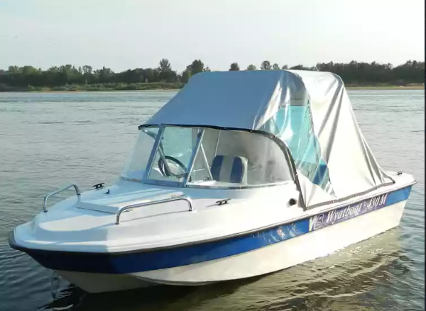 Стеклопластиковый катер Wyatboat-430 M (тримаран) в Самаре Стеклопластиковый катер Wyatboat-430 M (тримаран) в Самаре