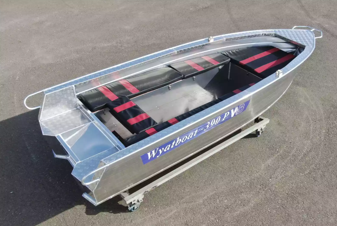 Алюминиевая лодка Wyatboat-390РМ увеличенный борт в Самаре