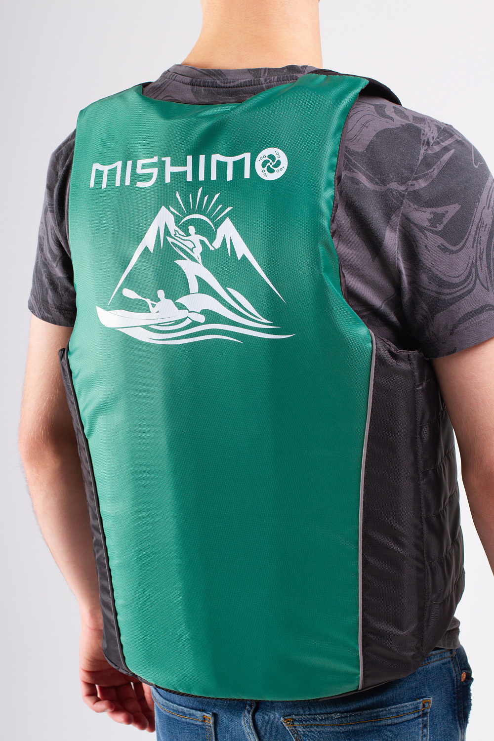 Жилет спасательный MISHIMO PRO Премиум качества Черно-зеленый в Самаре