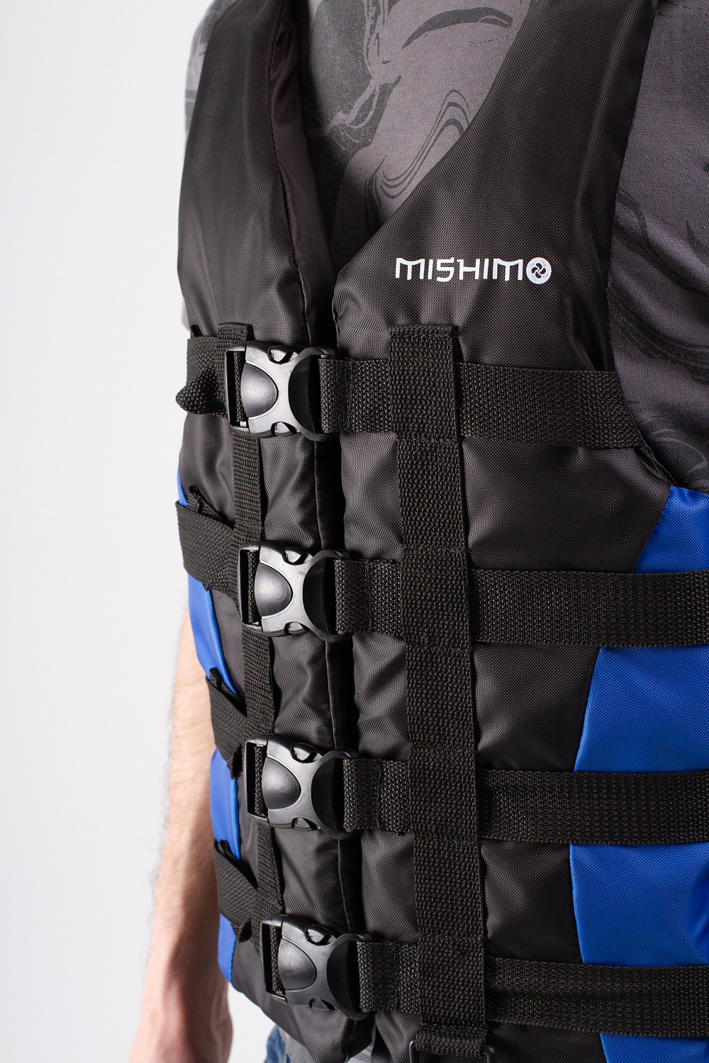 Жилет спасательный MISHIMO PRO Премиум качества Черно-синий в Самаре